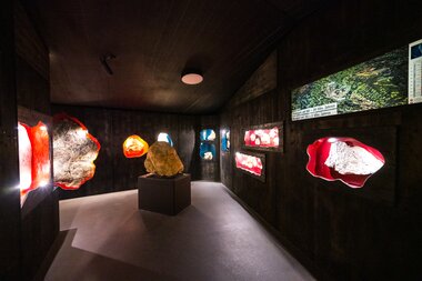 Fossil exhibition "Petrified Worlds" at the Nockalmhof Biosphere Park Centre | © nockalmstrasse.at/Stabentheiner